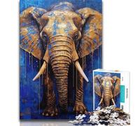 Puzzles 1000 pièces pour Adolescents, Puzzles d'éléphants fantastiques pour Adultes, Anti-Stress, défi Difficile, Cadeaux du Père Noël Secret (Taille 75x50cm)