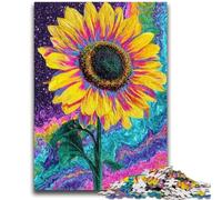 Puzzles 1000 pièces pour Adolescents, Puzzles fantastiques de tournesols pour Adolescents, Jouet éducatif intellectuel décompressant, décoration Parfaite (38x26cm)