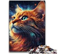 Puzzles 1000 pièces pour Adolescents, Puzzles Galaxy Cats, Jeux éducatifs, décoration d'intérieur, Cadeaux Uniques (75x50cm)