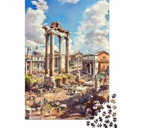 Puzzles 1000 Pièces pour Adolescents Roman Forum Ruins Puzzles pour Adolescents, Jouets, Décoration Murale, Cadeaux pour Femmes, Cadeau d'anniversaire, Cadeaux, 38x26cm/1000pcs