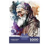 Puzzles 1000 Pièces pour Adolescents Saint Benedict of Nursia Puzzles pour Adultes, Jouets Anti-Stress, Analyse Et Logique, Cadeau d'anniversaire, Cadeaux, 52x38cm/1000pcs