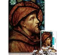 Puzzles 1000 pièces pour Adolescents Saint François d'Assise, Jeux Amusants en Famille, activités Amusantes à la Maison, Cadeau d'anniversaire, Cadeaux de Voyage 38x26cm