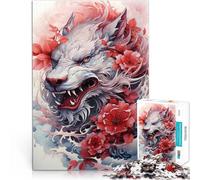 Puzzles 1000 pièces pour Adolescents Sakura Dragon Chinois Compétition de Vitesse Manuelle Jouets de décoration pour la Maison 38x26cm