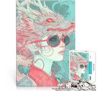 Puzzles 1000 pièces pour Adolescents Sakura Mère du Dragon Jouets de Jeu pour Cadeau Familial Renforcer l'amour Entre Les Couples 50x70cm