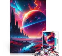 Puzzles 1000 pièces pour Adolescents Scène de Science-Fiction Epic Planet Défi Difficile Offrir en Cadeau à Toute la Famille 38x26cm