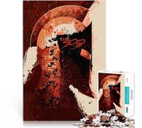 Puzzles 1000 pièces pour Adolescents Soldat Guerrier Spartiate Réduction du Stress intéressante décoration Murale 38x26cm