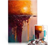 Puzzles 1000 pièces pour Adolescents Soleil brûlant Jeu Familial Anti-Stress Défi Difficile Cadeaux pour Les Amis et la Famille 38x26cm