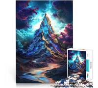 Puzzles 1000 pièces pour Adolescents Sommet de Montagne Mystique Jouet éducatif intellectuel décompressant Une œuvre d'art 38x26cm
