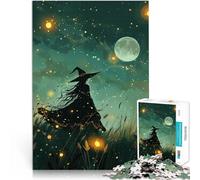 Puzzles 1000 pièces pour Adolescents Sorcière Parmi Les lucioles Coupe de précision est idéal comme Cadeau pour Toute la Famille 50x70cm