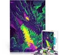 Puzzles 1000 pièces pour Adolescents Souffle de feu du Dragon Jouets Jeux éducatifs Soulagement du Stress Idées Cadeaux 50x70cm