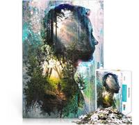 Puzzles 1000 pièces pour Adolescents Souvenirs de la forêt Séjour Anti-Stress pour Tuer Le Temps Cadeau Amusant 52x38cm
