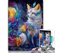 Puzzles 1000 pièces pour Adolescents Spirit Fox 1000 pièces pour Adolescents Jeu éducatif pour Anniversaire Noël pour Les 14 Ans et Plus 38x26cm
