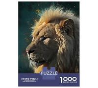 Puzzles 1000 Pièces pour Adolescents Splatter King Lion Puzzles pour Adolescents, Jouets Anti-Stress, Difficile, Excellent Cadeau pour Les Jeux 52x38cm/1000pcs