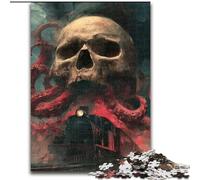 Puzzles 1000 pièces pour Adolescents Squelette de Pieuvre, Chaque pièce est Unique - Jeu Familial Stimulant pour Les 14 Ans (Taille 50x75cm)