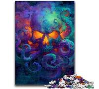 Puzzles 1000 pièces pour Adolescents, Squelette, Pieuvre, Jouets éducatifs, Anti-Stress, Interaction Parent-Enfant, à partir de 14 Ans, 50x75cm