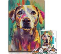 Puzzles 1000 pièces pour Adolescents, Style Labrador Basquiat, idéal comme Cadeau pour Toute la Famille (Taille 38x26cm)