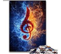 Puzzles 1000 pièces pour Adolescents, Symboles musicaux, Jouets éducatifs, idéal comme Cadeau pour Toute la Famille (Taille 26x38cm)