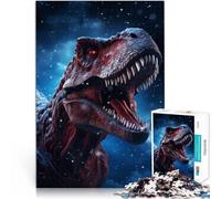 Puzzles 1000 pièces pour Adolescents T Rex Dinosaure Animal Défi Difficile pour soulager Le Stress Cadeau Amusant 52x38cm