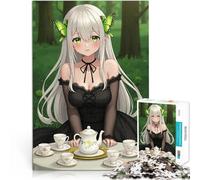 Puzzles 1000 pièces pour Adolescents Tea Party de Filles animées Jouets à Faire soi-même est idéal comme Cadeau pour Toute la Famille 52x38cm