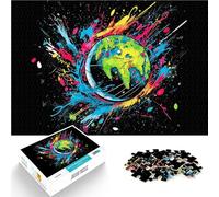 Puzzles 1000 pièces pour Adolescents Terre Fragile Tellus 8 Séjour Anti-Stress pour Tuer Le Temps Cadeau Amusant 75x50cm