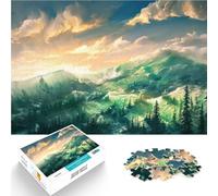 Puzzles 1000 pièces pour Adolescents Terre Vierge Compétition de Vitesse Manuelle Activités Amusantes à la Maison, Cadeaux d'anniversaire, Cadeaux de Voyage, 52x38cm
