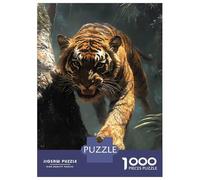 Puzzles 1000 Pièces pour Adolescents Tiger Climbing A Tree Puzzles pour Adultes, Jouets Anti-Stress, Analyse Et Logique, Cadeau d'anniversaire, Cadeaux, 38x26cm/1000pcs