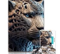 Puzzles 1000 pièces pour Adolescents Tigre mécanique 1000 pièces pour Adolescents Anti-Stress défi Difficile Cadeaux du Père Noël Secret 75x50cm