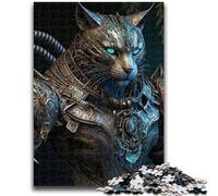 Puzzles 1000 pièces pour Adolescents Tigre mécanique Stimule Le Cerveau Jouets addictifs pour cultiver la Patience Décoration Murale 26x38cm