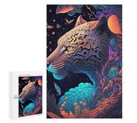 Puzzles 1000 pièces pour adolescents Tigre Whimsical dans Forêt Fantastique Puzzles Jeux de Relaxation Encourager la mémoire Toute la Famille 1000 pièces