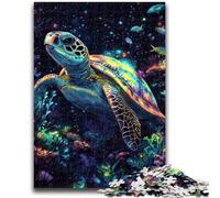 Puzzles 1000 pièces pour Adolescents Tortues de mer Un défi à relever, mais Amusant et Humoristique Cadeau d'anniversaire, Cadeaux, décoration Murale 38x26cm