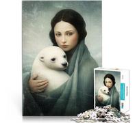 Puzzles 1000 pièces pour Adolescents Tu ES en sécurité bébé Phoque pour s'amuser en Famille Convient aux Couples 38x26cm
