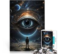 Puzzles 1000 pièces pour Adolescents Un œil géant dans l'espace Jouet éducatif d'apprentissage Une œuvre d'art 50x70cm