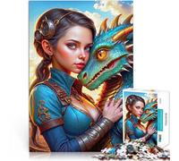 Puzzles 1000 pièces pour Adolescents Une Danse d'harmonie Jouet éducatif d'apprentissage avec Affiche et Feuille de Questions correspondantes 38x26cm