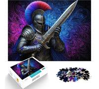 Puzzles 1000 pièces pour Adolescents Veillée resplendissante des Chevaliers Jeux éducatifs Décoration d'intérieur 38x26cm