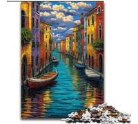 Puzzles 1000 pièces pour Adolescents Venise, Italie, à partir de 14 Ans Un Jeu Stimulant à Offrir à Toute la Famille et aux Amis (Taille 26x38cm)