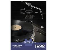Puzzles 1000 Pièces pour Adolescents Vinyl Turntable Dissection Puzzles pour Adolescents, Jouets, Décoration Murale, Cadeaux pour Femmes, Cadeau d'anniversaire, Cadeaux, 52x38cm/1000pcs