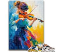 Puzzles 1000 pièces pour Adolescents Violon pour et 14 Ans et Plus Défi éducatif Activités Amusantes à la Maison, Cadeaux d'anniversaire, Cadeaux de Voyage 38x26cm