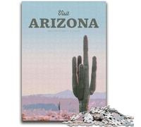 Puzzles 1000 pièces pour Adolescents Visit Arizona Toys Jeux éducatifs Anti-Stress Interaction Parent-Enfant pour Les 14 Ans et Plus (Taille 38x52cm)