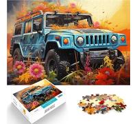 Puzzles 1000 pièces pour Adolescents Voiture Hummer H1 Séjour Anti-Stress pour Tuer Le Temps Décoration d'intérieur 38x26cm