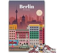 Puzzles 1000 pièces pour Adolescents Voyage à Berlin 1000 pièces pour Adolescents, Cadeaux Secret Santa pour Les 14 Ans et Plus (26x38cm)