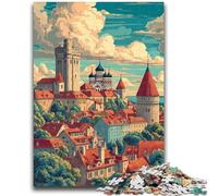 Puzzles 1000 pièces pour Adolescents, Voyage Vintage, Jeu Familial, Anti-Stress, défi Difficile, Une œuvre d'art pour Les 14 Ans et Plus, 26x38cm