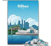 Puzzles 1000 pièces pour Adolescents : voyagez à Bilbao, entraînez Votre Cerveau et Vos Mains Cadeaux d'anniversaire et Cadeaux Uniques pour Les 14 Ans et Plus (75 x 100 cm)