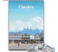 Puzzles 1000 pièces pour Adolescents : voyagez à Chester, entraînez Votre Cerveau et Vos Mains Cadeaux d'anniversaire et Cadeaux Uniques pour Les 14 Ans et Plus (75 x 100 cm)