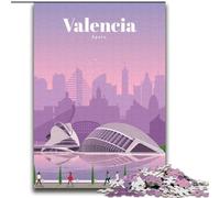 Puzzles 1000 pièces pour Adolescents Voyagez à Valence, entraînez Votre Cerveau et Vos Mains Anniversaire et Cadeaux Uniques pour Les 14 Ans et Plus 75x100cm