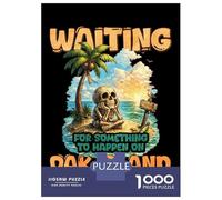 Puzzles 1000 Pièces pour Adolescents Waiting for Something to Happen Oak Island Puzzles pour Adolescents - Jeux Relaxants Et Anti-Stress - Idéal comme Cadeau pour Toute La Famille 38x26cm/1000pcs