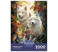 Puzzles 1000 Pièces pour Adolescents Wolf Wall Art Print-6 Puzzle Jeux Relaxants, Amusants Et Humoristiques Cadeau d'anniversaire, Cadeaux, 38x26cm/1000pcs