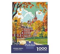 Puzzles 1000 Pièces pour Adolescents York Cityscape Autumn Puzzles pour Adultes - Jeux De Construction - Découpe De Précision - Stimule Le Cerveau 38x26cm/1000pcs