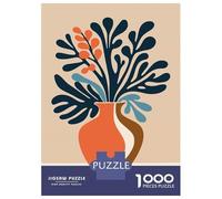 Puzzles 1000 Pièces pour Adultes Abstract Floral Arrangement in A Vase Puzzle À Monter Soi-même, Un Jeu Amusant Et Humoristique, Idéal comme Cadeau pour Toute La Famille 38x26cm/1000pcs