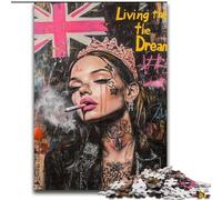 Puzzles 1000 pièces pour Adultes, Adolescentes et Femmes Britanniques, Jeux, Jouets, Cadeaux d'anniversaire Uniques pour Les Enfants de 14 Ans et Plus (Taille 26x38cm)