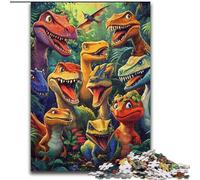 Puzzles 1000 pièces pour Adultes, Adolescents, bébés Dinosaures, pour Les Enfants de 14 Ans et Plus, Jeu éducatif, défi, Jouet, Cadeau d'anniversaire (Taille 26x38cm)